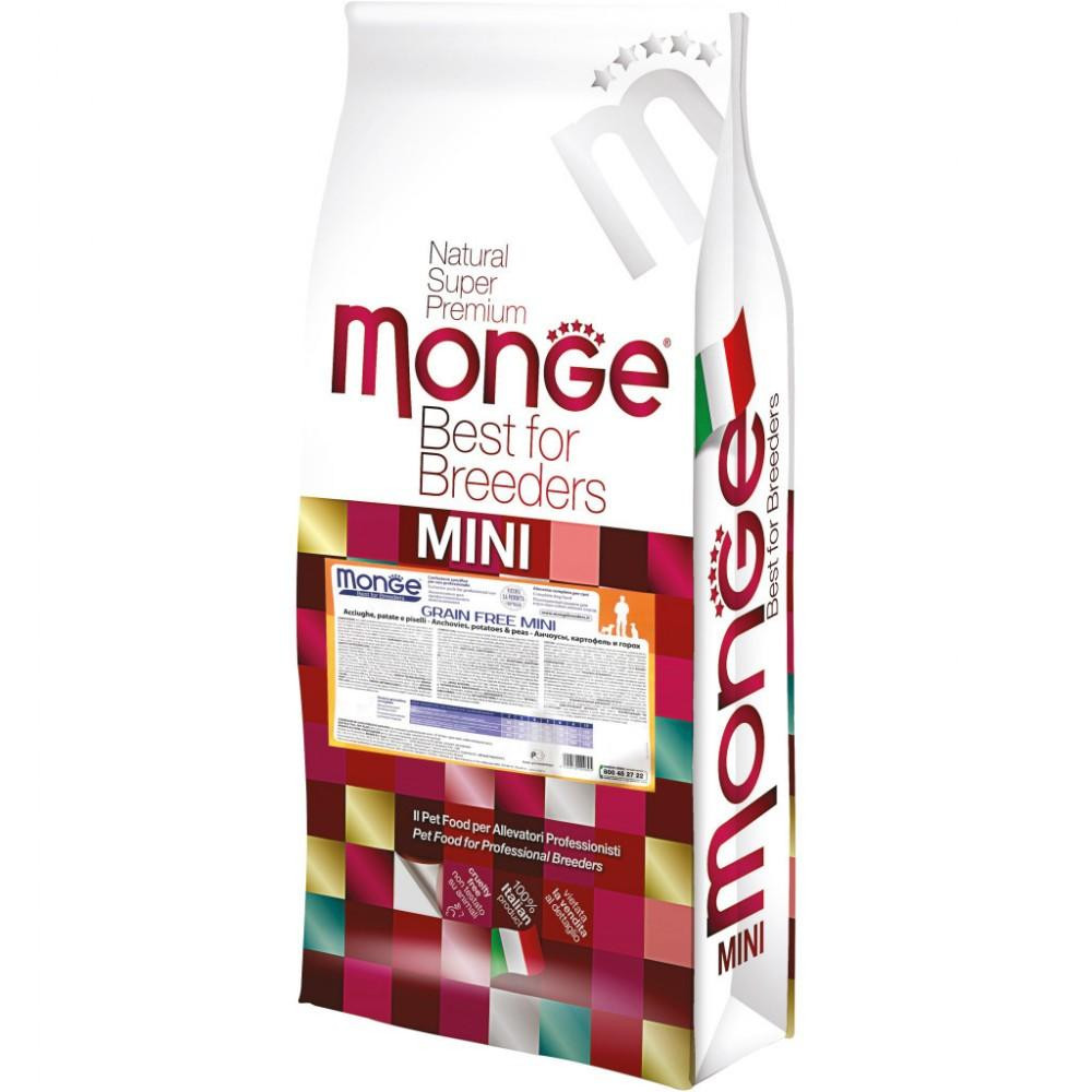 Monge Bwild Grain Free Adult Mini with Anchovies - зображення 1