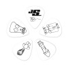 Planet waves PW1CWH4-10JS JOE SATRIANI PICKS WHITE (MEDIUM) - зображення 1