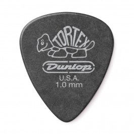   Dunlop 488P1.0 Tortex Pitch Black Standart Guitar Pick 1.0 mm (12 шт.)