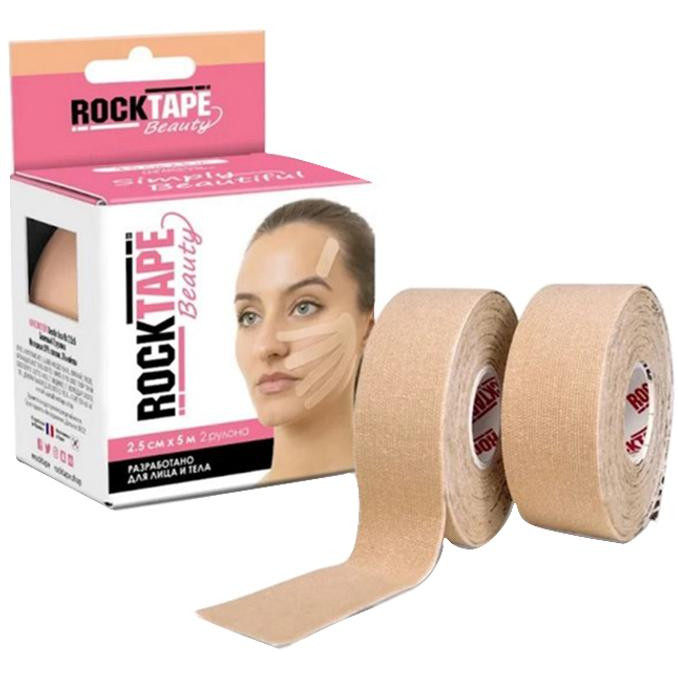 RockTape Кінезіо тейп  Beauty Half 2,5x10 (Beige) - зображення 1