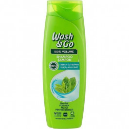   Wash&Go Шампунь  З ментолом для всіх типів волосся 360 мл (8008970056821)