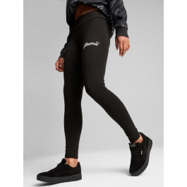   PUMA Спортивні штани жіночі  Ess+ Script Leggings 68153501 XS Чорні (4067981273454)