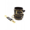 Taboom Наручники  Vogue Studded Wrist Cuffs Set з веганської шкіри, чорні (TB17420) - зображення 5