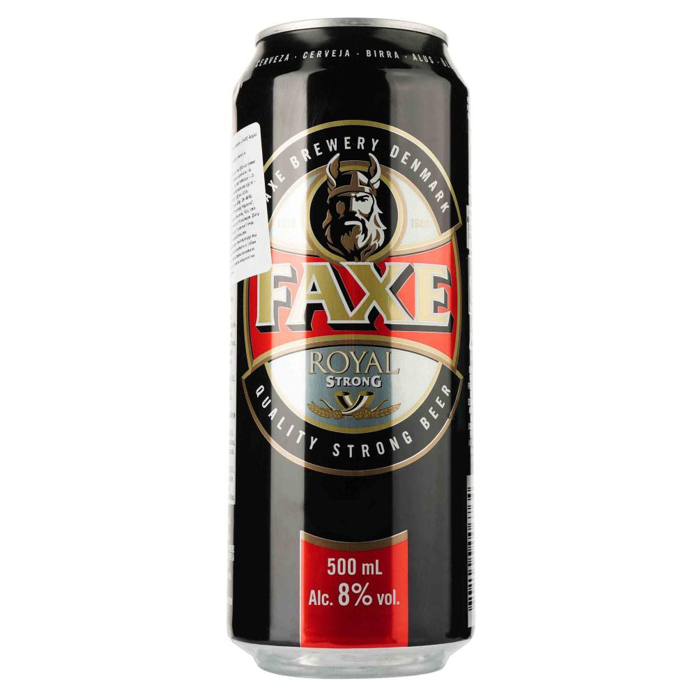 Faxe Пиво  Royal Strong, светлое, ж/б, 8%, 0,5 л (498724) (5741000006764) - зображення 1