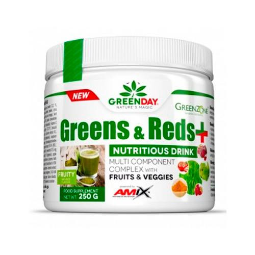 Amix GreenDay Greens & Reds, 250 г. Фруктовий - зображення 1