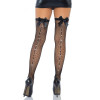 Leg Avenue Bow backseam thigh highs Black O/S (SO8600) - зображення 3