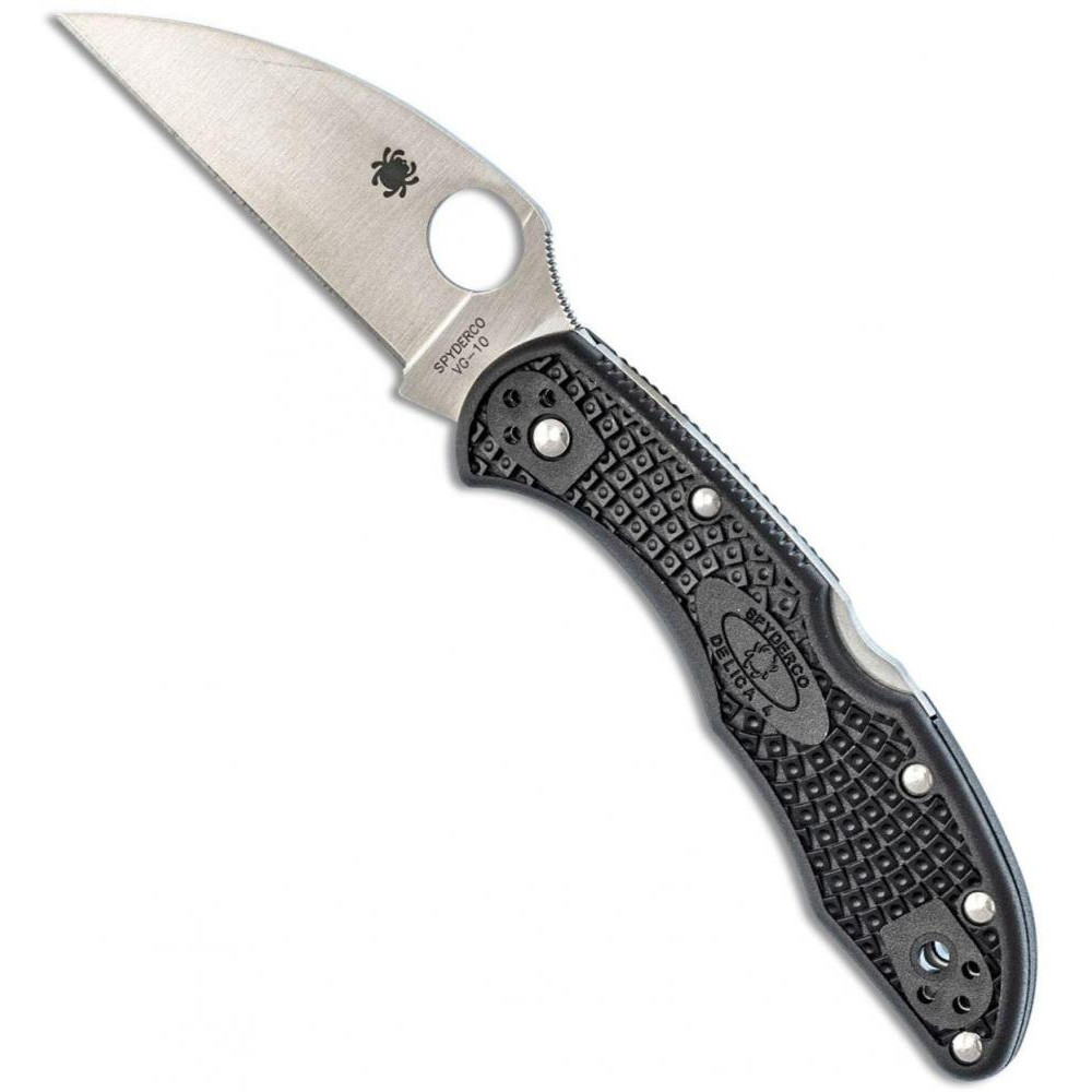 Spyderco Delica 4 Wharncliffe Black - зображення 1