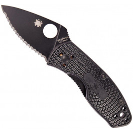   Spyderco Ambitious FRN Black Blade Serrator (C148SBBK)