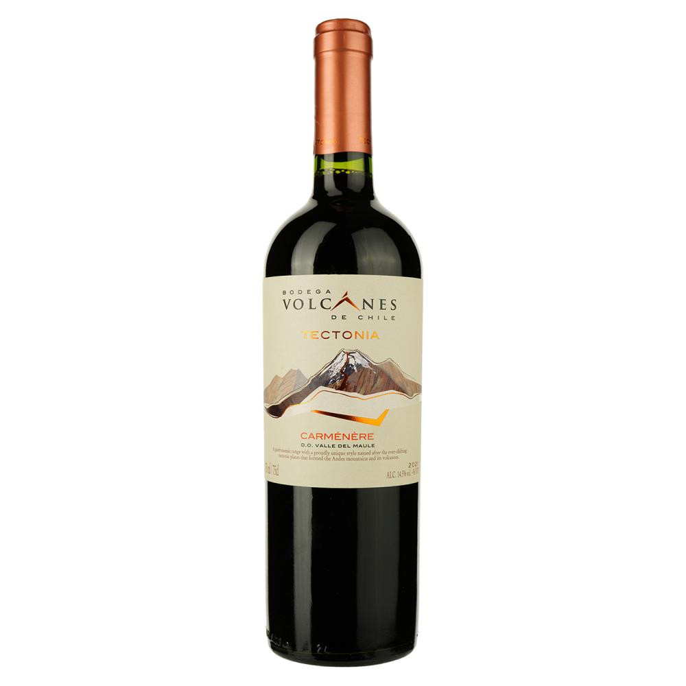 Bodega Volcanes de Chile Вино  Tectonia Carmenere 2017, 0,75 л (7804315009405) - зображення 1