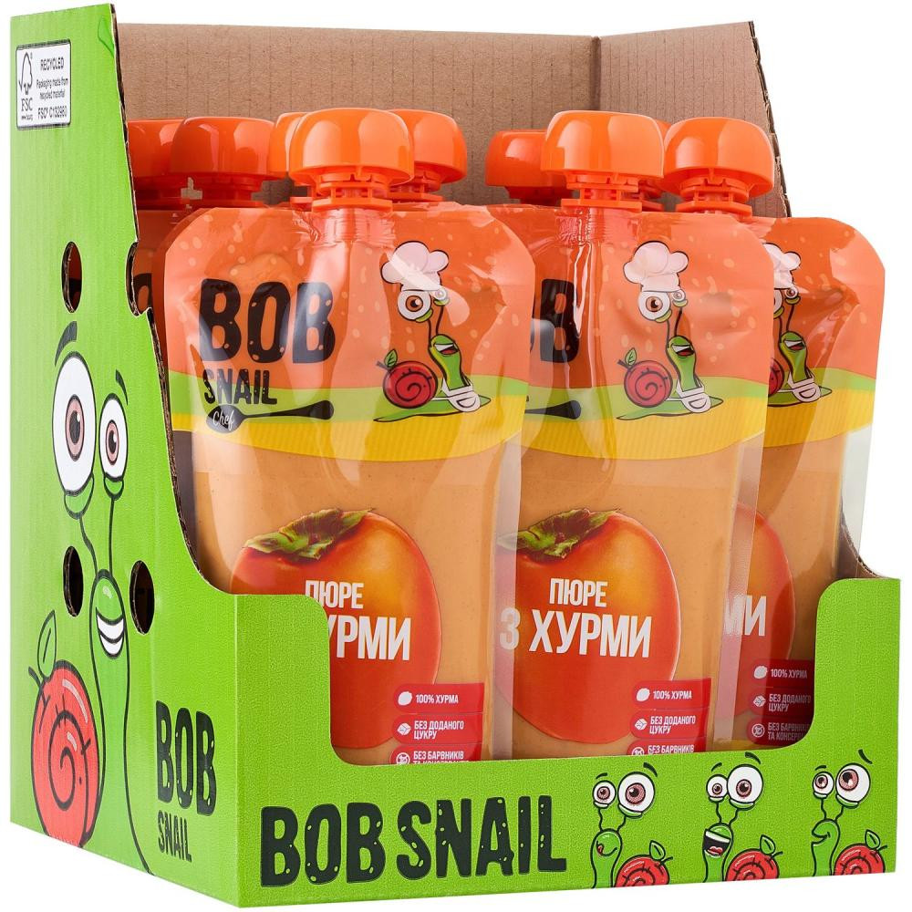 Bob Snail Пюре з хурми 250 г - зображення 1