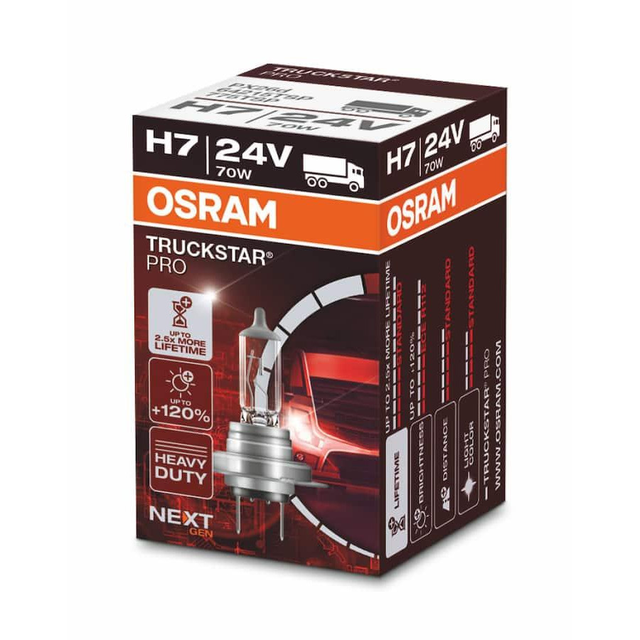 Osram H7 Truckstar Pro 24V 70W (64215TSP) - зображення 1