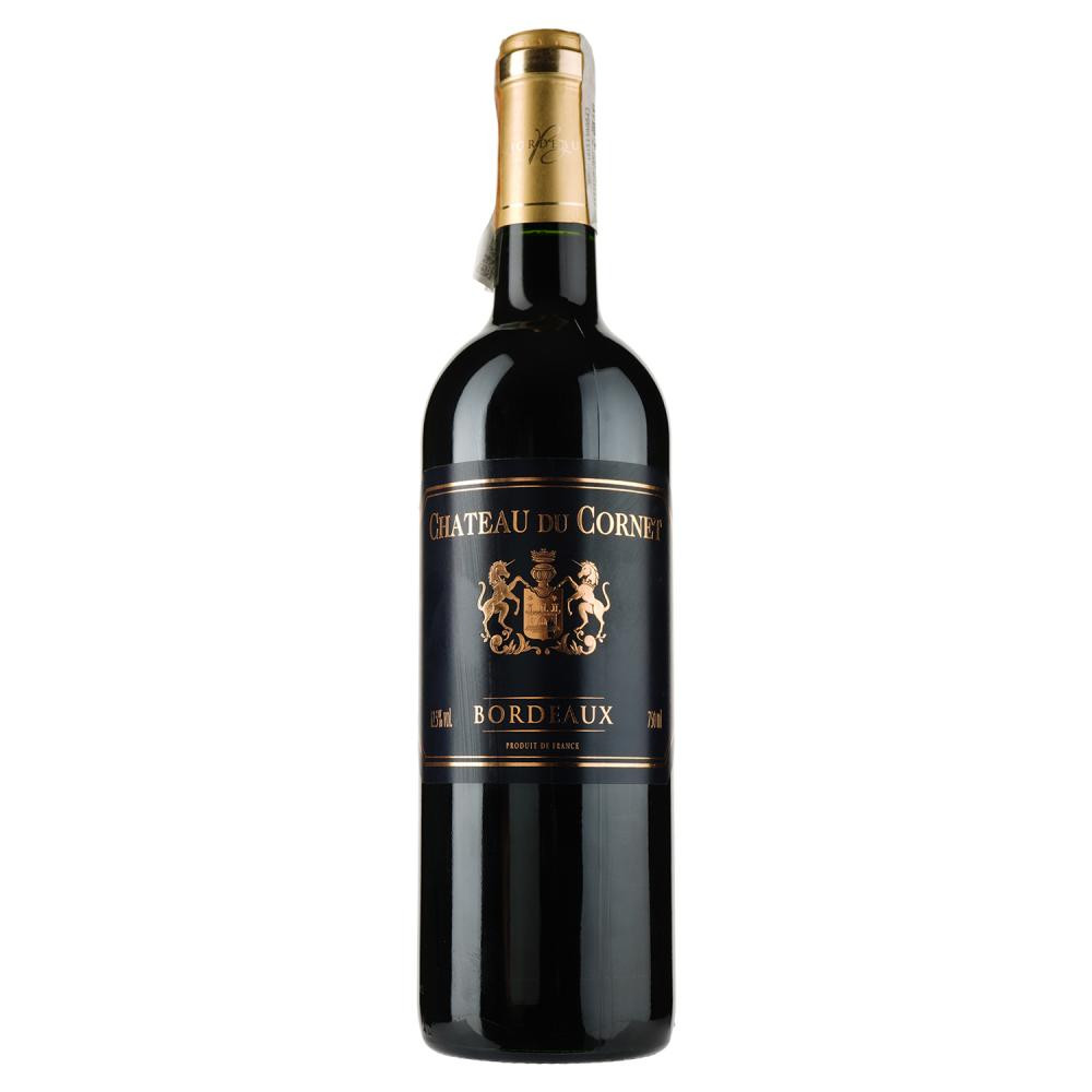 Chateau du Cornet Вино червоне  Bordeaux Rouge AOC сухе 11-14.5% 0.75 л (3176481021883) - зображення 1