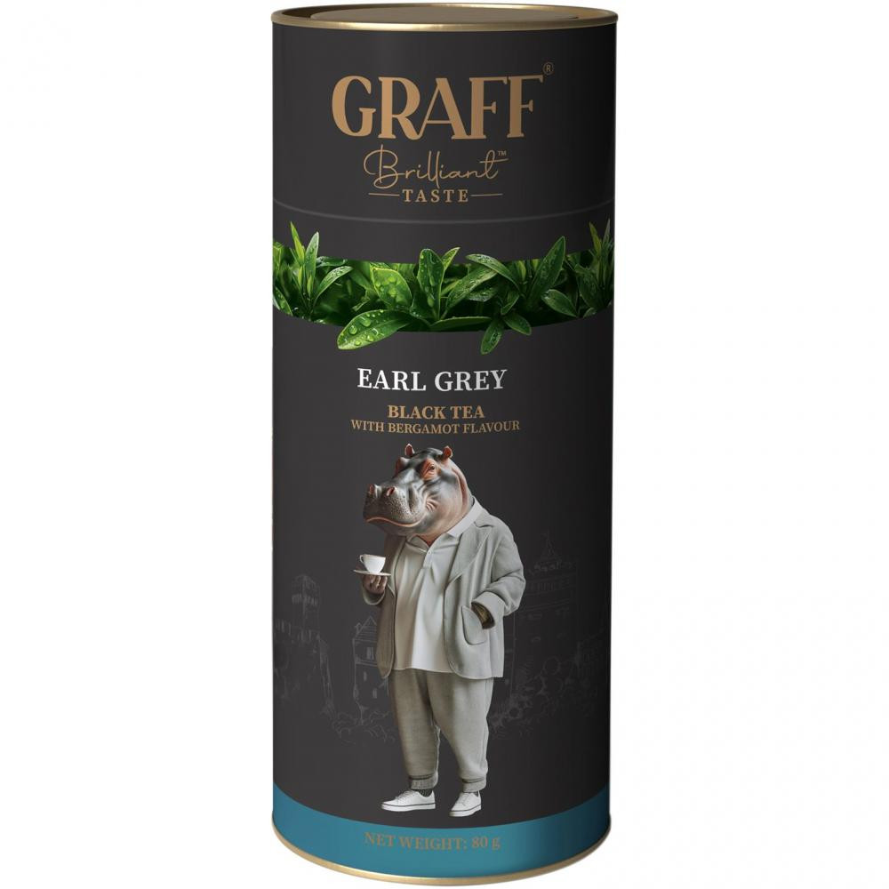 Graff Чай чорний байховий  Earl Grey 80 г (4820279610849) - зображення 1