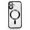 BeCover Чохол-накладка  TPU Chrome Case (MagSafe) для Apple iPhone 16 Black (712070) - зображення 1