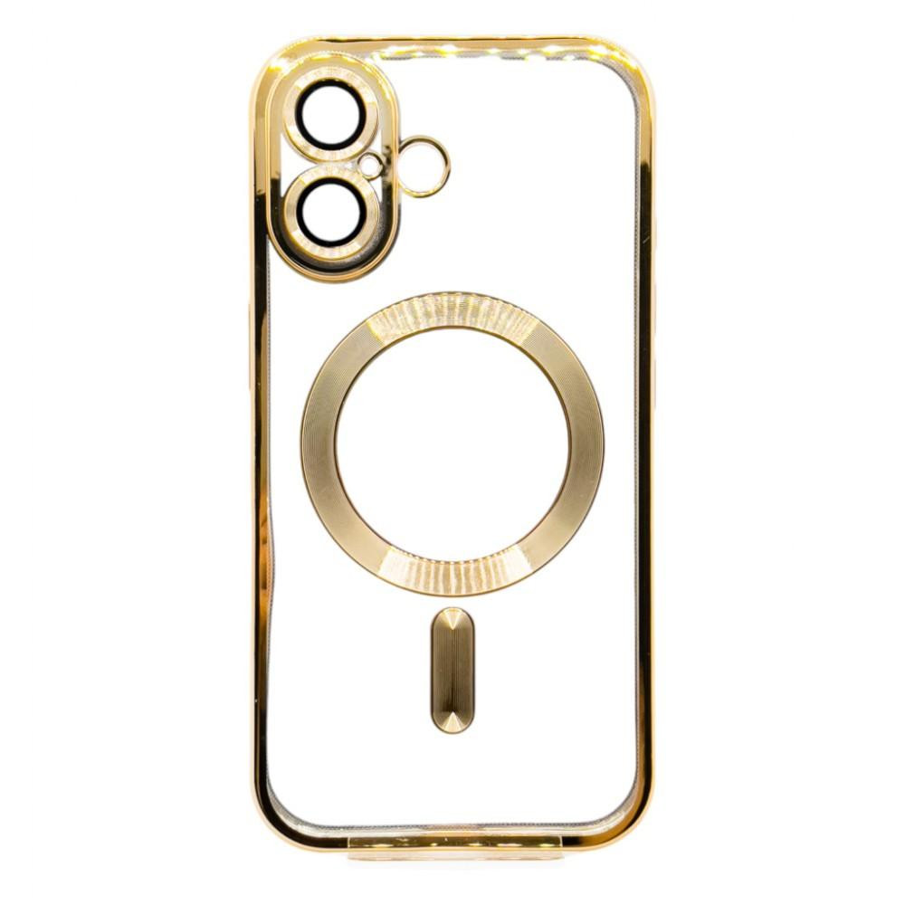 BeCover Чохол-накладка  TPU Chrome Case (MagSafe) для Apple iPhone 16 Plus Gold (712076) - зображення 1