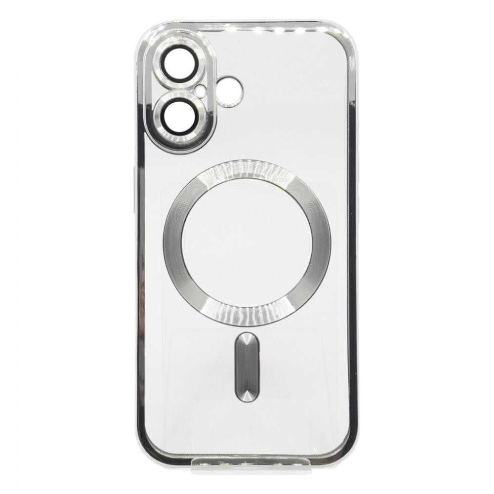 BeCover Чохол-накладка  TPU Chrome Case (MagSafe) для Apple iPhone 16 Plus Silver (712078) - зображення 1