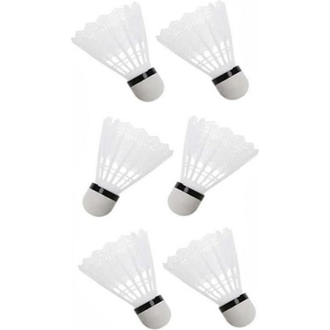 Newt Набір воланів нейлонових для бадмінтону Newt Badminton Shuttlecocks 6 шт Білі (NE-BD-004W) - зображення 1