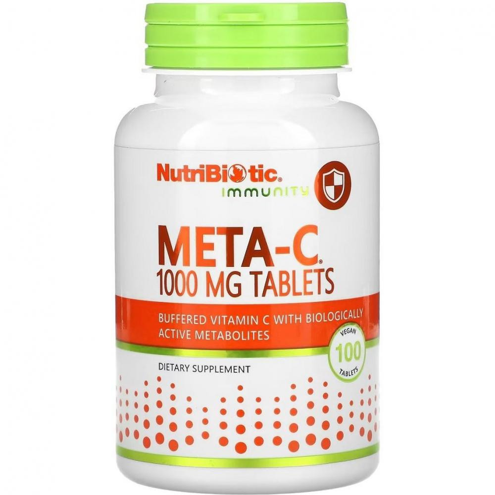 NutriBiotic Immunity Meta-C 1000 мг 100 таблеток - зображення 1