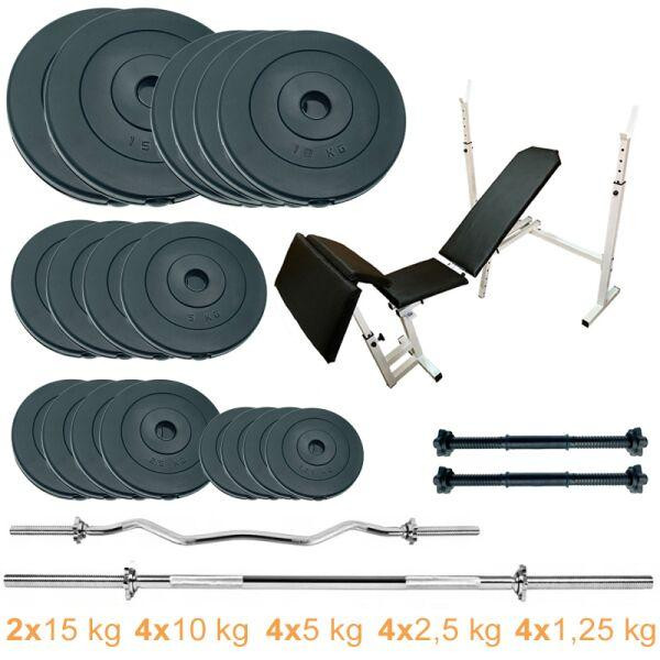 Newt Gym Scott Set Pro 120 kg - зображення 1