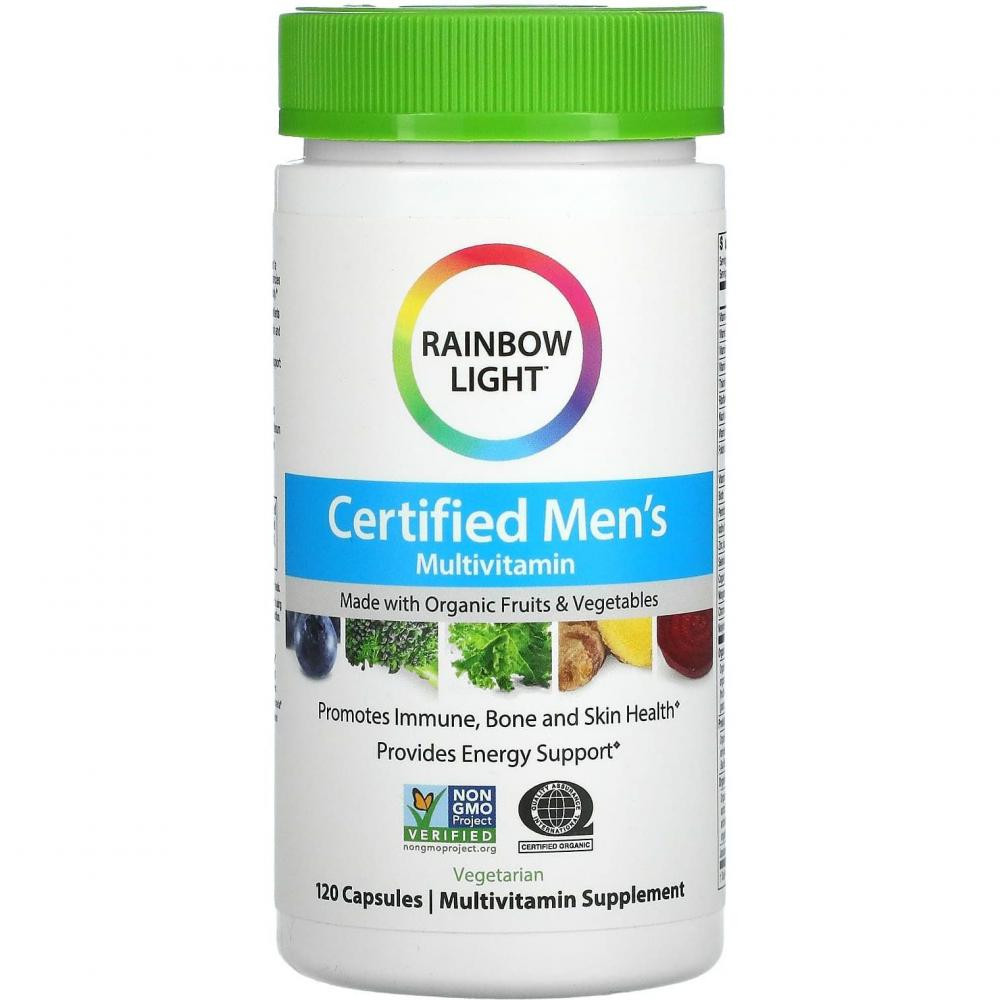 Rainbow Light Certified Men's Multivitamin 120 вегетаріанських капсул - зображення 1