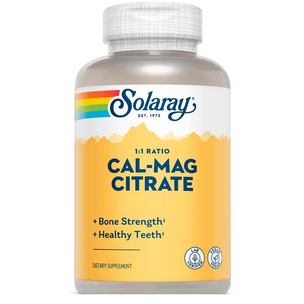 Solaray Cal-Mag Citrate High Potency 90 капсул - зображення 1