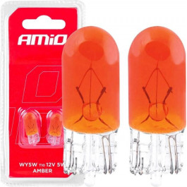   AMIO T10 W5W W2.1x9.5d 12V AMBER 03347