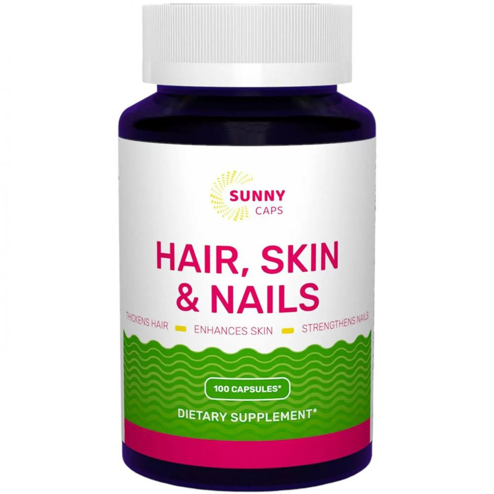 Sunny Caps Hair, Skin & Nails 100 капсул - зображення 1