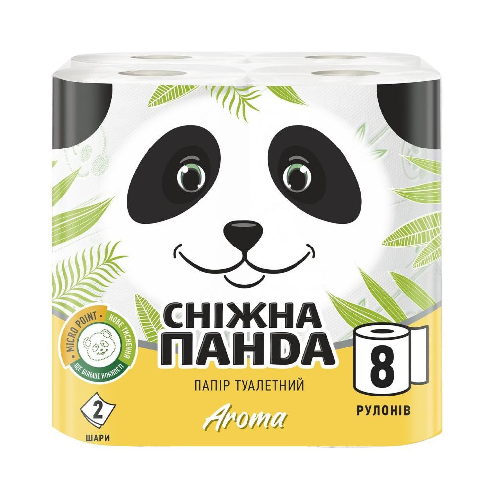 Сніжна Панда Туалетная бумага Арома 150 отрывов 2 слоя 8 рулонов (4823019008333) - зображення 1