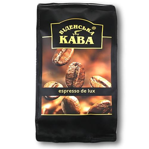 Віденська кава Espresso De lux молотый 250 г (4820000371216) - зображення 1