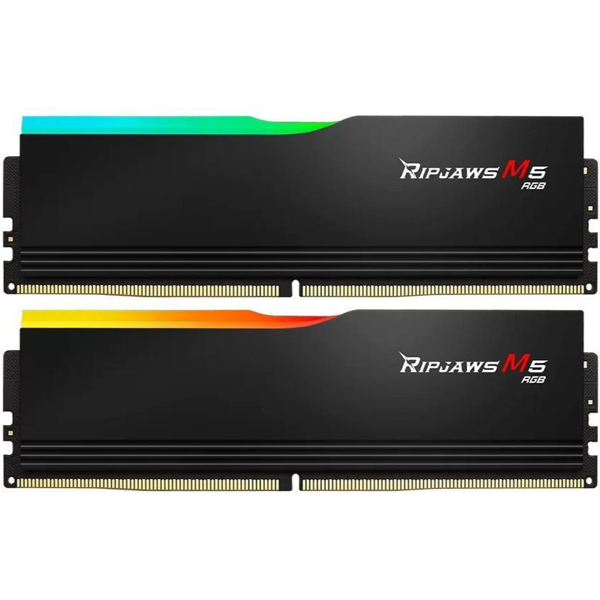 G.Skill 32 GB (2x16GB) DDR5 5200 MHz Ripjaws M5 RGB Black (F5-5200J4040A16GX2-RM5RK) - зображення 1