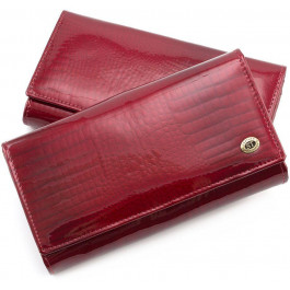   ST Leather Лаковый женский кошелек под много карточек  (16287) (S9001A Red)