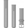 Garmin Ремінець  Quick Release Vivomove 3 Band 20mm, Silicone Band, Grey/Sliver (010-12924-00) - зображення 1