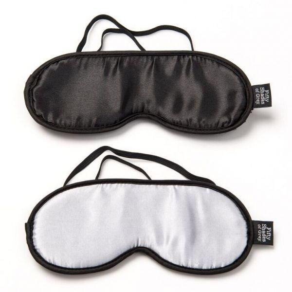 Lovehoney Fifty Shades of Grey No Peeking Soft Twin Blindfold Set (5060108819657) - зображення 1