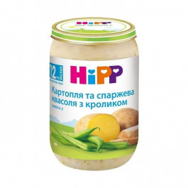   Hipp Кролик в картофельном пюре со спаржевой фасолью, 220 г.