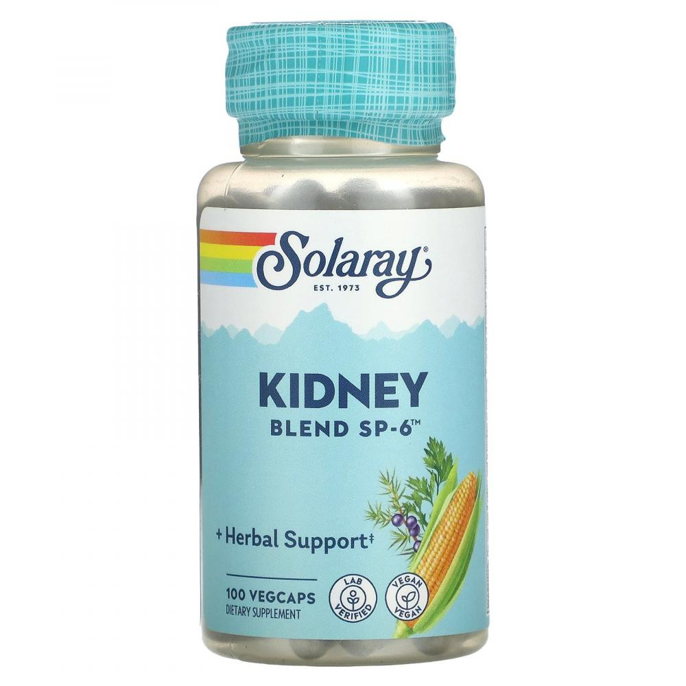 Solaray БАД Суміш для нирок, Kidney Blend SP-6, , 100 капсул - зображення 1