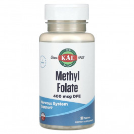   KAL Метилфолат, Methyl Folate, Kal, 400 мкг, 90 таблеток