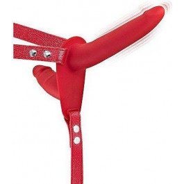   Fetish Tentation Vibrating Strap-On with Double Dildo Red (SO3752)