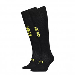   HEAD Шкарпетки  Ski Graphic Kneehigh Black Yellow 2P розмір 35-38