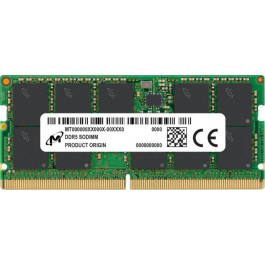   Micron 8 GB SO-DIMM DDR5 4800 MHz (MTC4C10163S1SC48BA1)