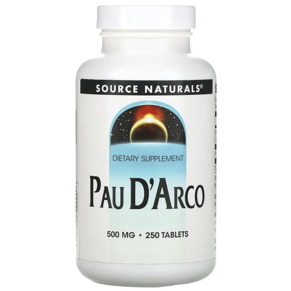 Source Naturals Pau D'Arco 250 мг 250 таблеток - зображення 1