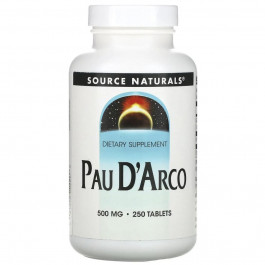   Source Naturals Pau D'Arco 250 мг 250 таблеток