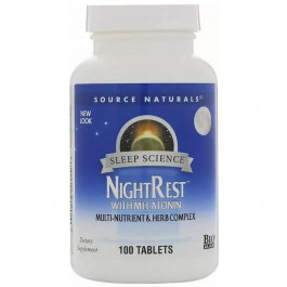   Source Naturals NightRest With Melatonin з травами 100 таблеток