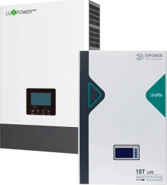   LuxPower SNA6000 WPV + АКБ Dipower LiFePO4 5120Wh