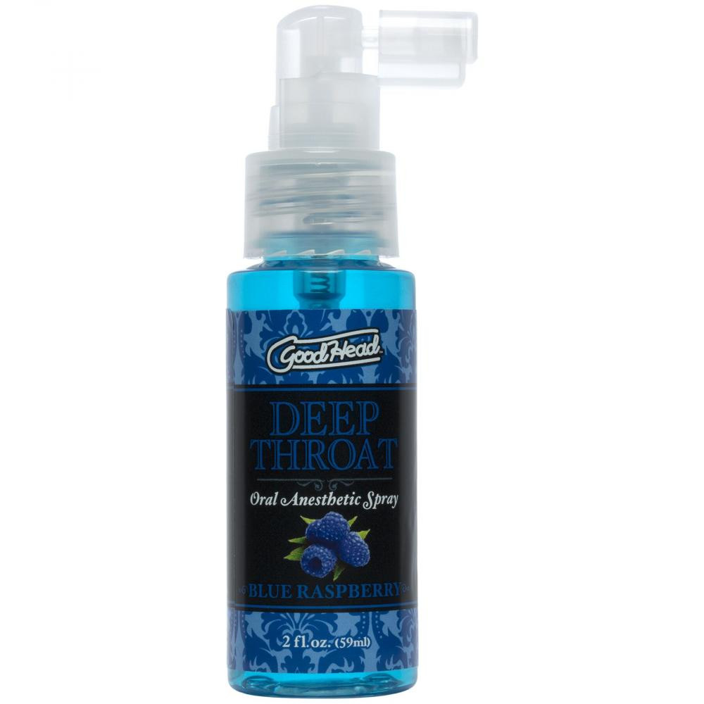 Doc Johnson GoodHead DeepThroat Spray Blue Raspberry 59 мл (SO9854) - зображення 1