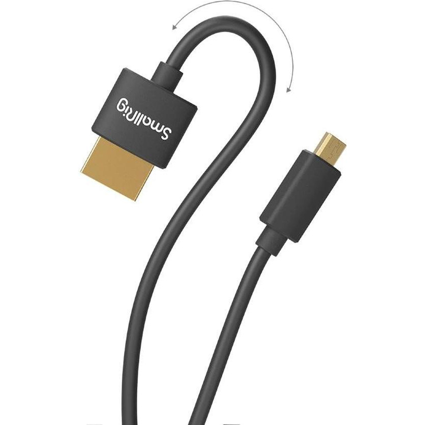 SmallRig Ultra-Slim 4K HDMI Data Cable D to A 0.55m Black (3043B) - зображення 1