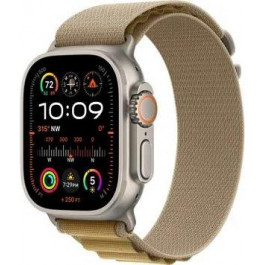   Apple Watch Ultra 2 GPS + Cellular 49mm Natural Titan. Case w. Tan Alpine Loop - Large (MX4H3)