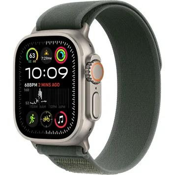 Apple Watch Ultra 2 GPS + Cellular 49mm Natural Titan. Case w. Green Trail Loop - S/M (MYT73+MXTN3) - зображення 1