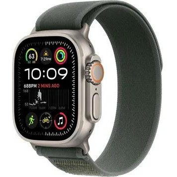 Apple Watch Ultra 2 GPS + Cellular 49mm Natural Titan. Case w. Green Trail Loop - M/L (MYT73+MXTP3) - зображення 1