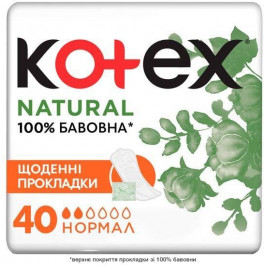   Kotex Прокладки ежедневные  Natural Нормал 40 шт. (5029053548630)