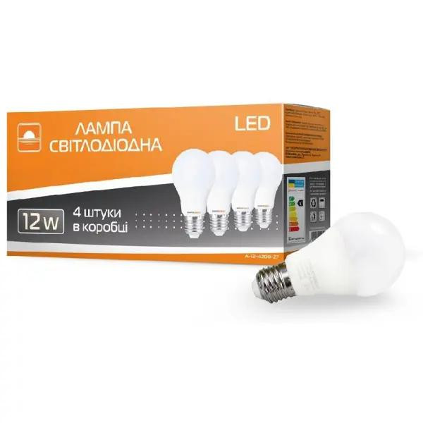 Евросвет LED 12W 4200к Е27 набор 4 шт (56702) - зображення 1